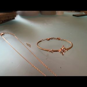 Swarovski necklace and bracelet set